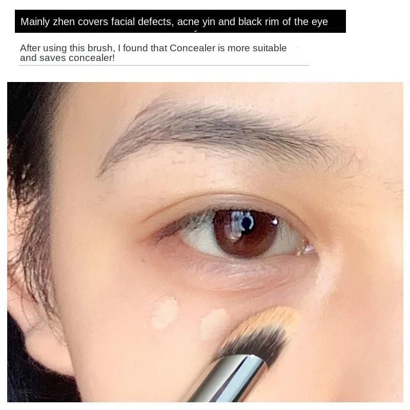 1 ks korektorové štětce na make-up Přesné měkké nadýchané štětce na rozmazání Kryt na akné Tmavé kruhy Multifunkční nástroje na líčení detailů
