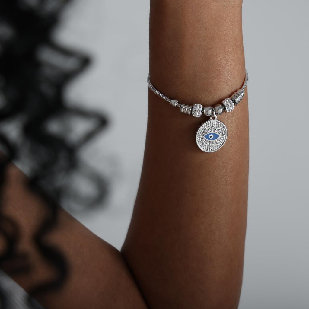 Chinesischer Antikstil Zirkon Armband Wasserdichtes und Nicht verblassendes Armband Nischenpersönlichkeit Retro Übertriebenes Anhängerarmband