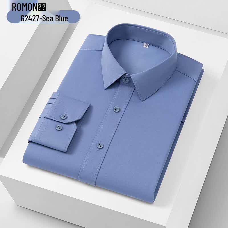ROMON Men s Bamboo Fiber Anti-Bacterial Breathable Long Sleeve Shirt 44
