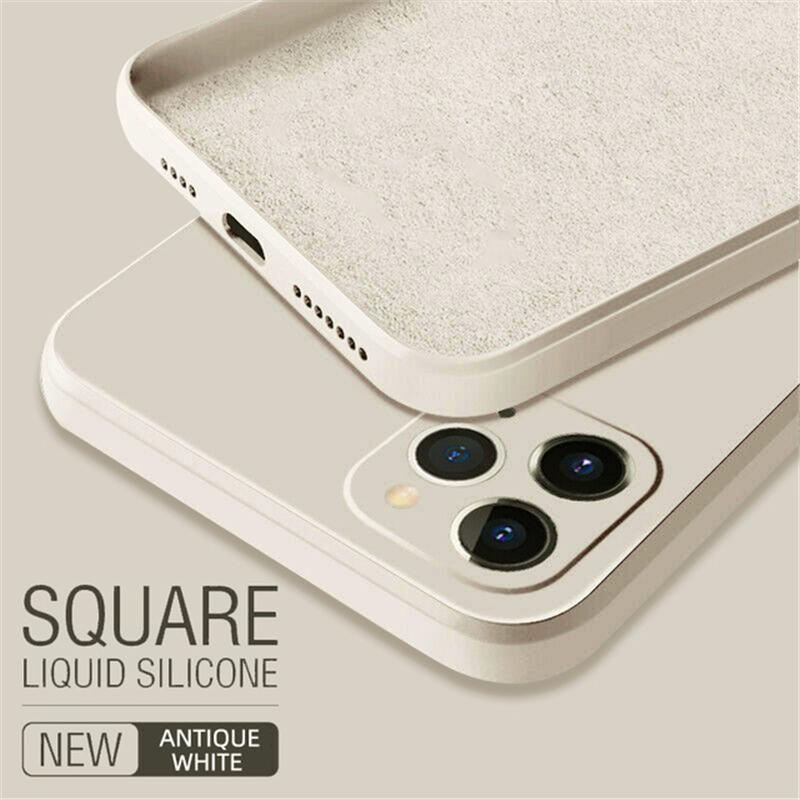 

Рідкий силіконовий чохол для телефону Soft Square для iPhone 14 13 12 11 Pro Max X XR XS Max 8 7 6 Plus Cover iPhone 13 білий