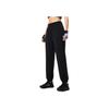 Li Ning Fitness Series Solid Color Casual Loose Breathable Knitted Sports Pants Women bottoms Black AKLU134-4