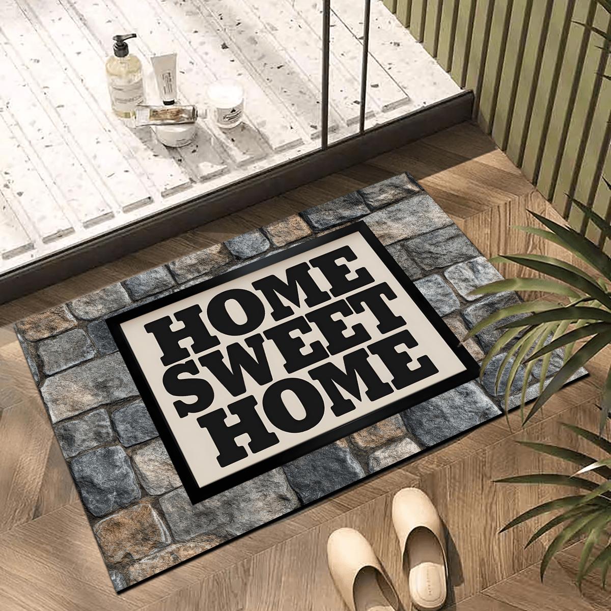 Steenpatroon Zoet Huis Tapijt Mat Kleed Antislip Wasbaar Huisdecoratie voor Entree Keuken Slaapkamer Badkamer Binnen Buiten 80x120cm31x47in