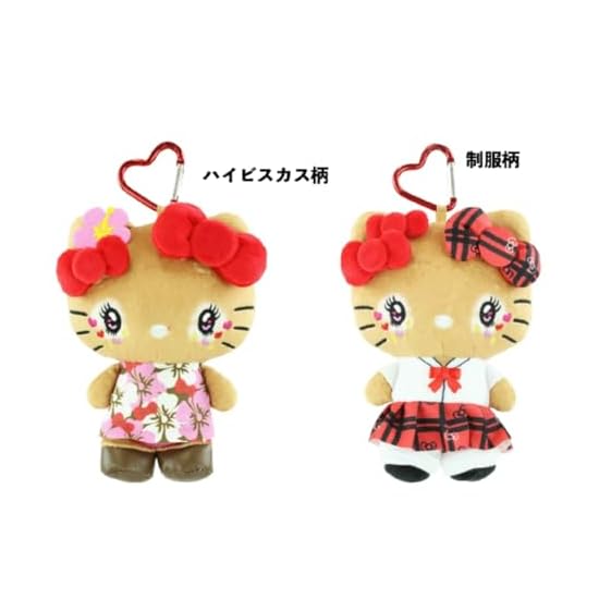 Yasuda Tsusho Hello Kitty Heisei Retro Kogal Series Mascot Pouch Hibiscus Approx. H15xW19xD5cm KT Ko