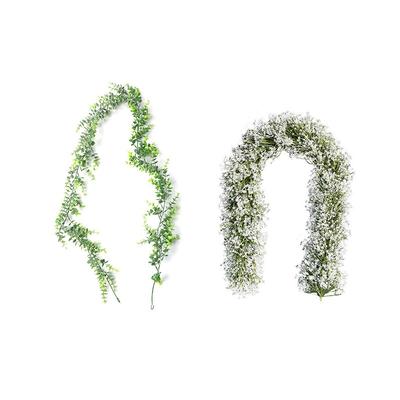 Artificial Wreath Home Decoration Green Plant Eucalyptus Grass Ring Artificial According To Leaves Rattan Fake Flower