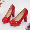 Fashion Women Pumps Shoes Pointed Toe High Heels PU Leather Shallow Slip-On Round Toe Casual Wedding Party Derss Solid Heels Women Shoes