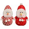 Adorable Plush Christmas Snowman Decoration Cute Stuffed Toy For Kids And Girlfriends