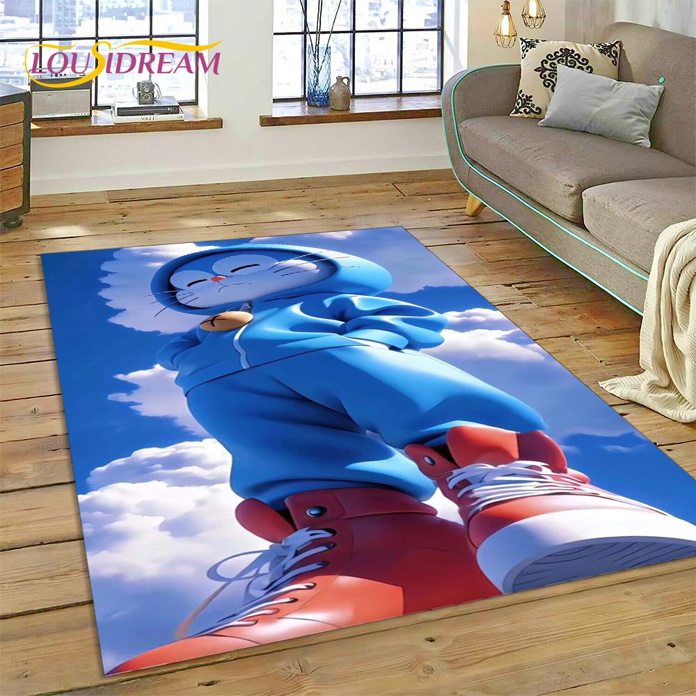 3D Cartoon Dream D-Doraemon Anime Rug Carpet for Living Room Bedroom Home Decor,Floor Mat Non-slip Decoration for Sofa Doormat