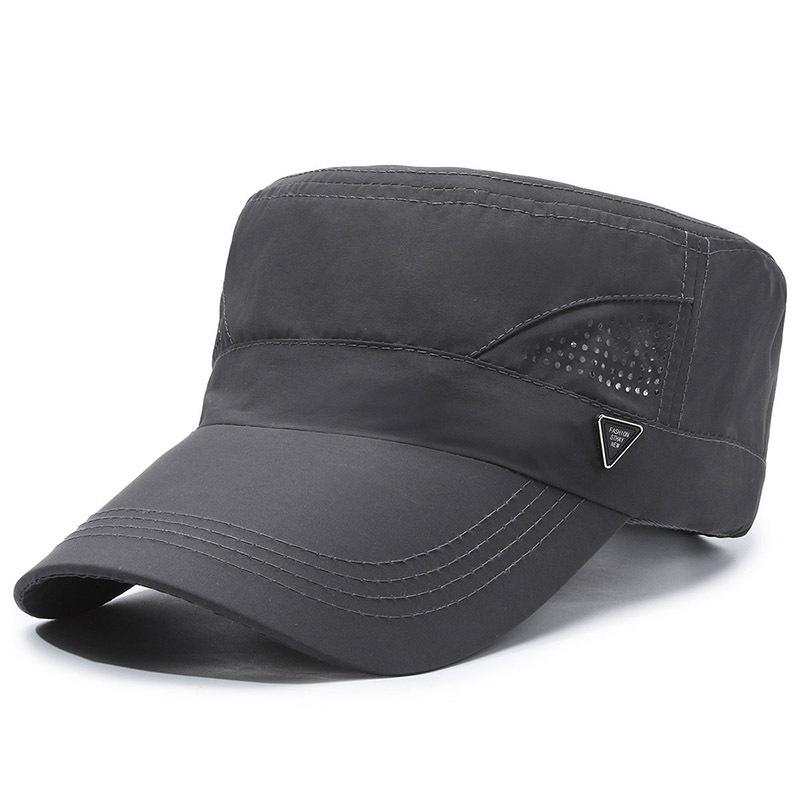 Spring, summer and autumn new sunscreen, sunshade, fashionable quick-drying flat-top hat, simple and casual outdoor fishing flat-top hat