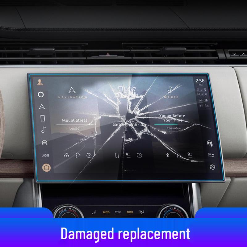 Range Rover Velar Navigation Gehärtetes Glas Schutzfolie Mittelkonsolenschutz