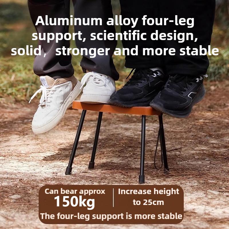 Portable foldable fishing stool for outdoor camping, portable folding pocket bench for high - speed rail queuing, easy to store