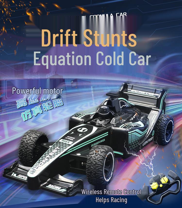 Kids' RC Formula Drifting F1 Car - Electric 4WD Racing Toy