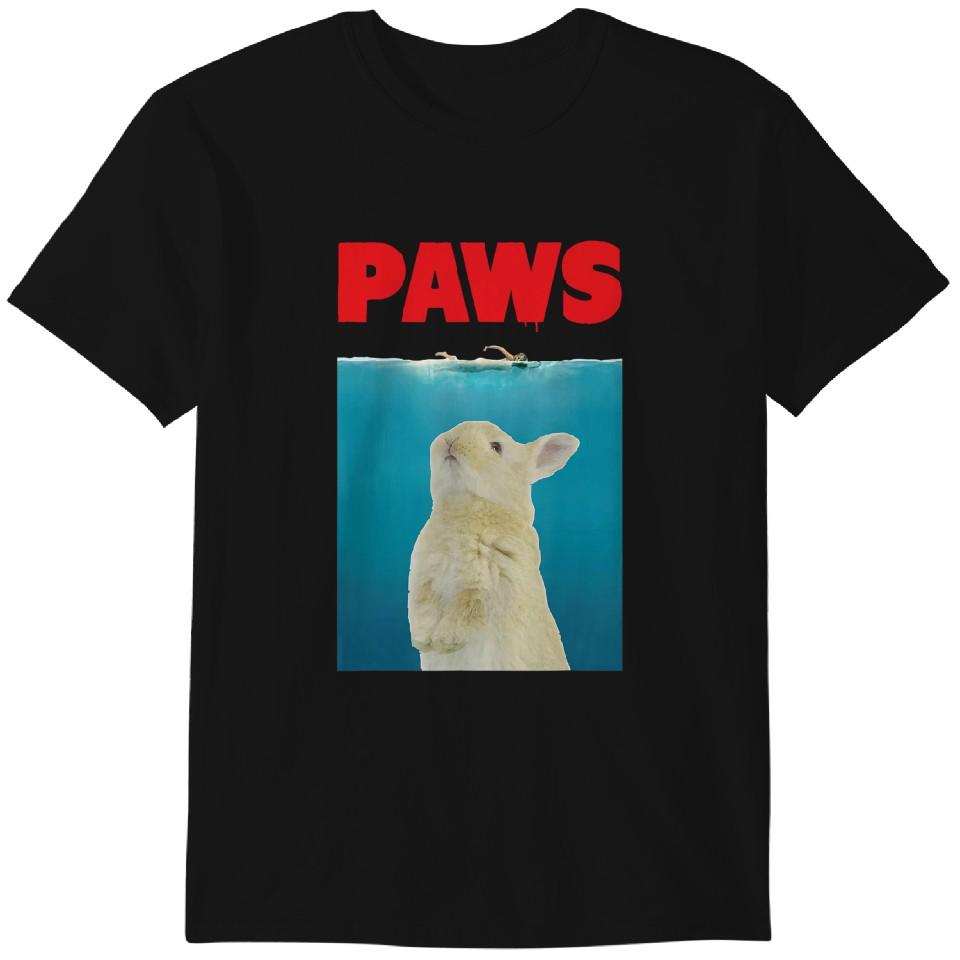 

Футболка Paws Bunny Забавная пародия | Подарки для любителей кроликов Классическая футболка S