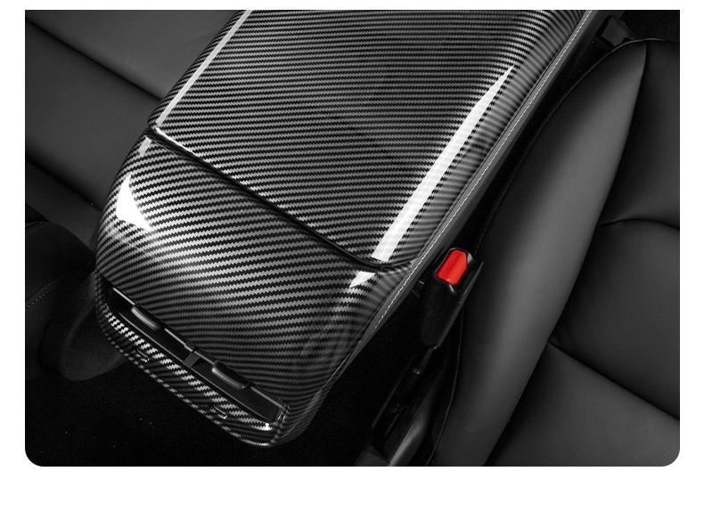 Tesla Model 3/Y/YL TPE Armrest Box Cover - Protective Center Console Interior Accessory