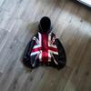 Europäisches und amerikanisches Langarm-Sweatshirt, Nationalflagge, übergroß bedrucktes Gothic High Street Trendiges Retro Hip-Hop Top y2k