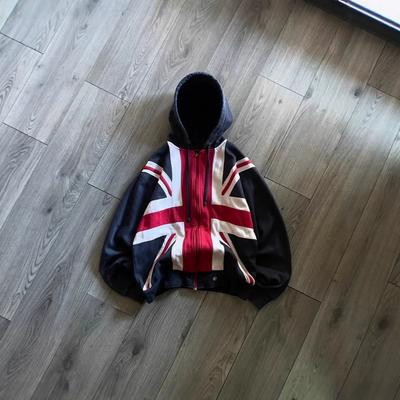 Evropská a americká mikina s dlouhým rukávem, národní vlajka, oversized s potiskem, gotická, high street, trendy, retro, hip-hop top, y2k