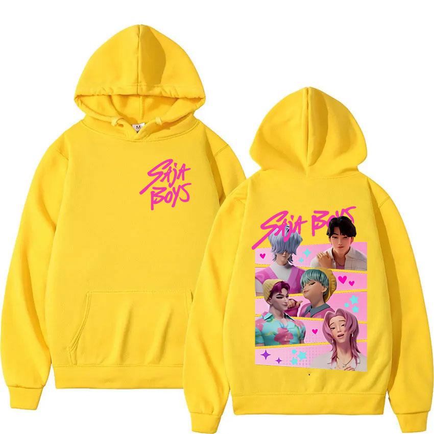 K-pop Saja Boys Demon Hunters Print Hoodies Men Women Long Sleeve Pullover Sweatshirts Popular Fashion Pullover