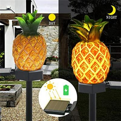 Gartendeko Solarlaternen-Spieße - 1 Packung Wasserdichte Außenananas-Lichter Dekoration für Hof und Weg