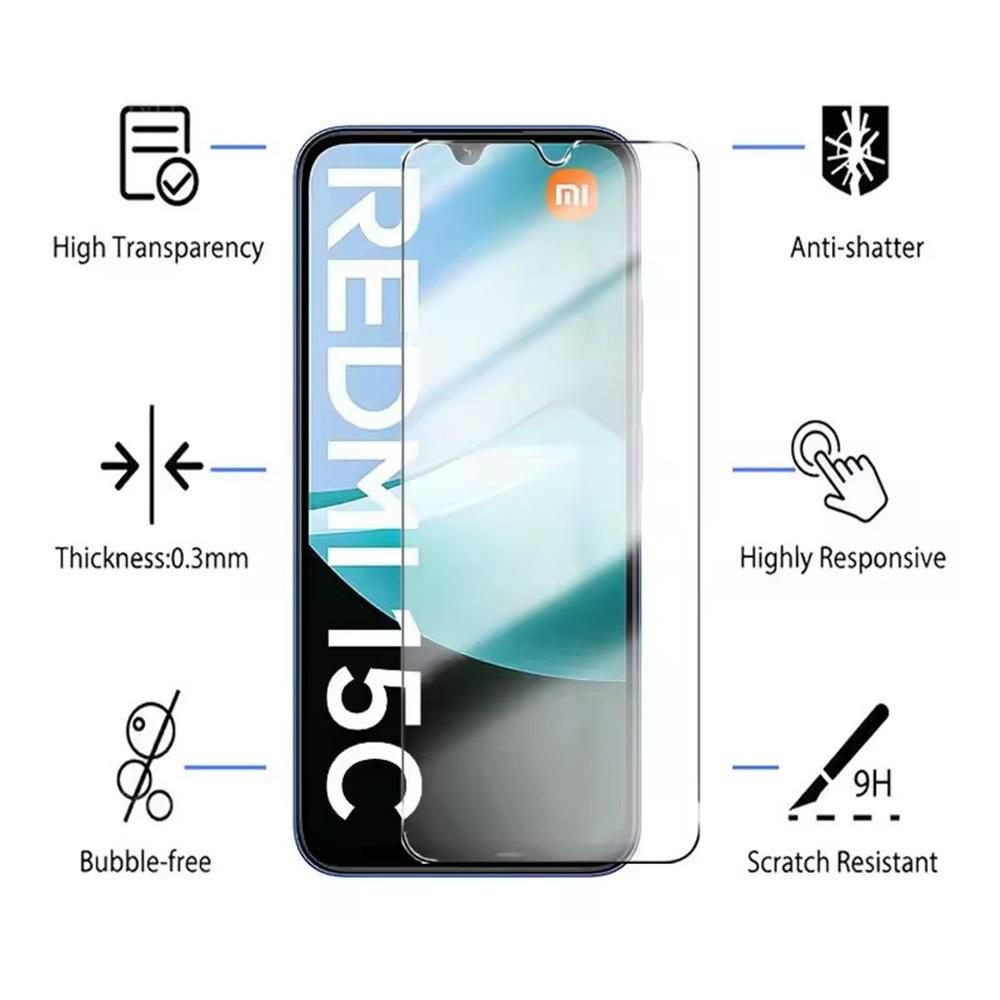4 Pçs Protetor De Tela Para Xiaomi Redmi 15c 14c 13c 12c 15 13 12 4g 5g Vidro Temperado Protetor Em Redmi Turbo 4 K80 K70 K60 Pro