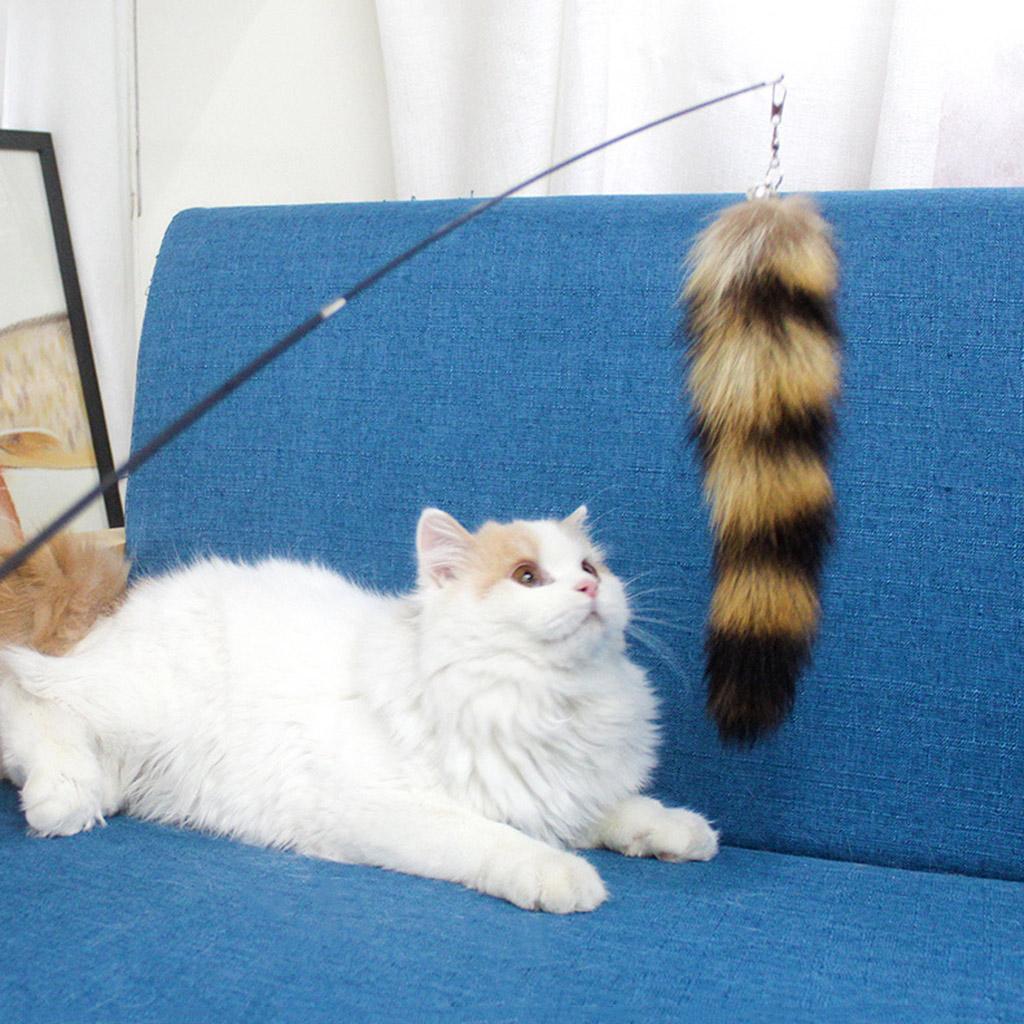 Interactive Cat Feather Toys Cat Wand Toy Feathers Teaser for Indoor Cats Kitten Playing Chasing Exercise