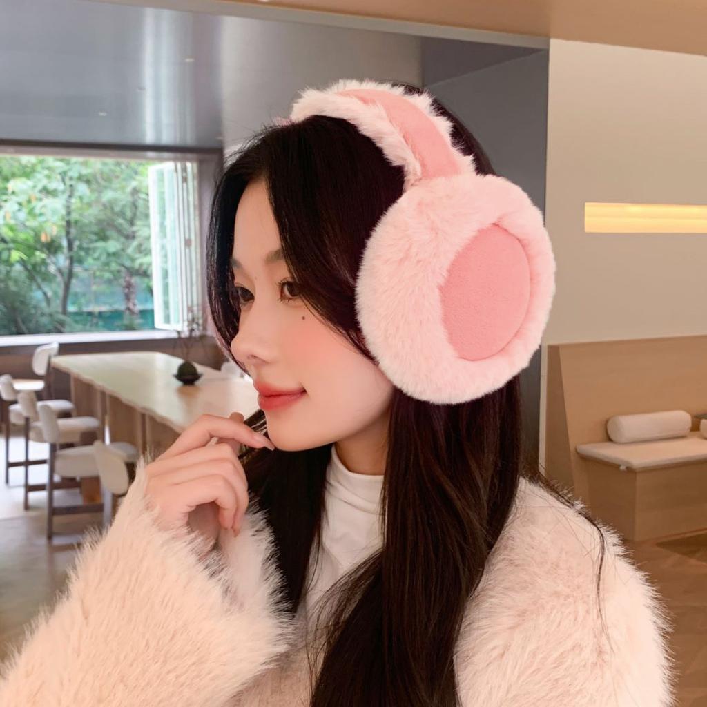 1PC Foldable Design Warm Earmuffs Winter Ear Protection Plush Earmuffs Cycling Protective Equipment Winter Supplies