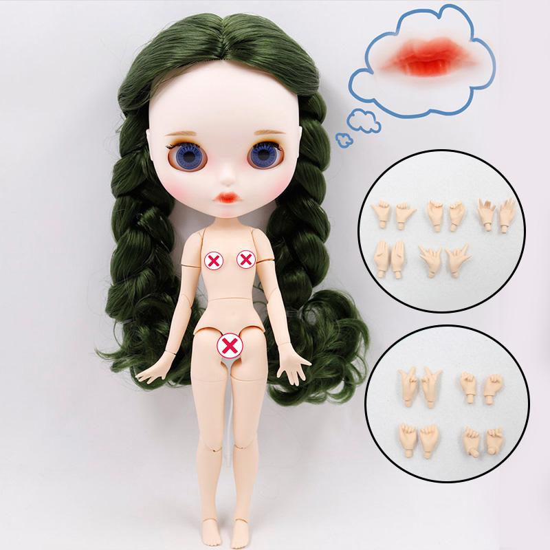 Muñeca ICY DBS Blyth N.º. 4 labios curvados Cara mate personalizada con ceja Cuerpo articulado 1/6 bjd anime