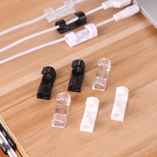 20 Stück Selbstklebende Netzwerk-Kabelklemmen Kabelorganisator Ladekabel Fixierer Halter Klemme