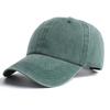 American Soft-top Baseball Cap Women's Old Washed Peaked Cap Solid Color Sports Sun Hat Men's Light Board Curved Brim Hat