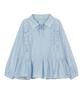 Taibseobiseu Ruffled Round Top [Sky Blue]
