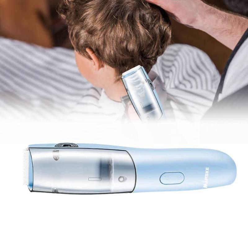 Wiederaufladbarer Baby-Haarschneider Wasserdicht USB Blaue Keramikklinge Leiser Motor