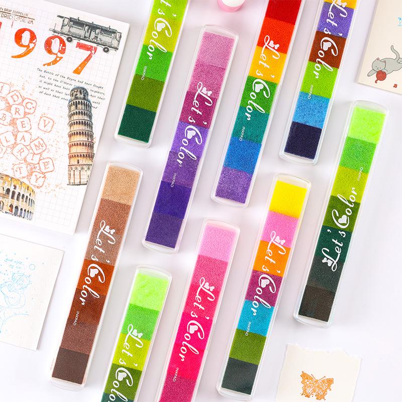 

Gradient Candy Color Multi-Color Ink Pad for Kids Finger Painting