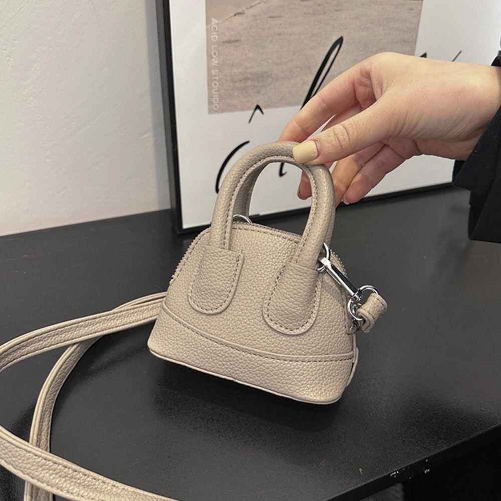 Solid Color Parent-child Bag PU Leather Sweet Shoulder Bag Cute Mini PU Crossbody Bag  Summer