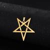 Dawapara Moon Phase Pentagram Constellations Pendant Wiccan Pagan Magic Amulet Stainless Steel Charms for Jewelry Making