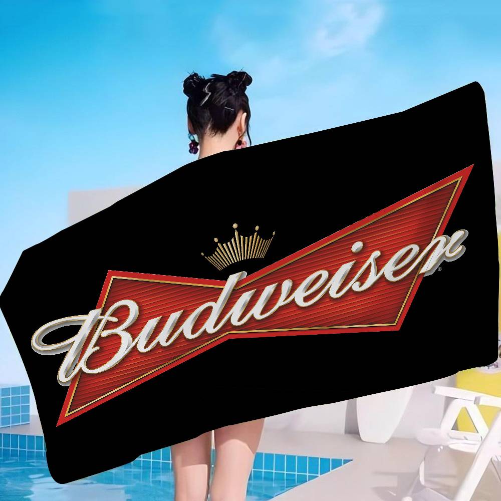 Textilien Hot B-Budweiser Microfiber Beach Towel Absorbent Quick Dry Soft Yoga Swimming Resort Mountain Climbing Towel