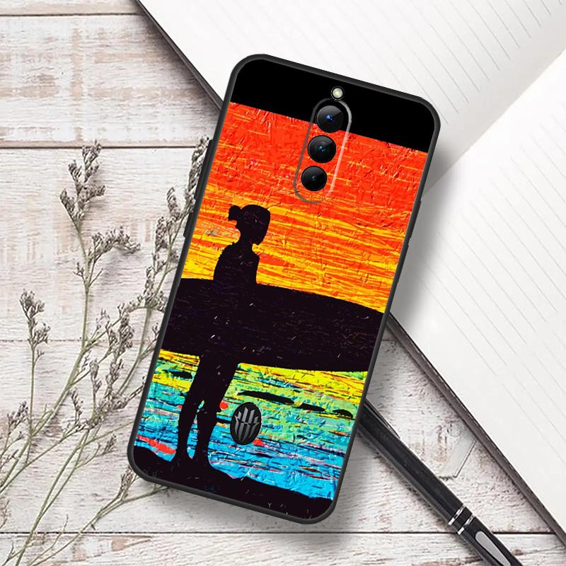 Surfing Art Surf Girl Case For ZTE Nubia Red Magic 8 9 10 8S 9S 10S 11 Pro Plus 6 7 6S 7S Pro 5G 6R 10 Air Funda
