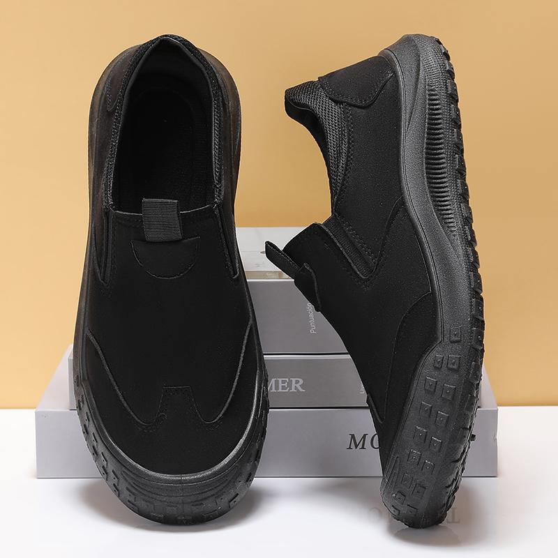 

Мужские повседневные кроссовки, кожаные мужские мокасины, удобная мужская обувь для вождения, мокасины ручной работы, дышащая обувь для ходьбы 44 чёрный