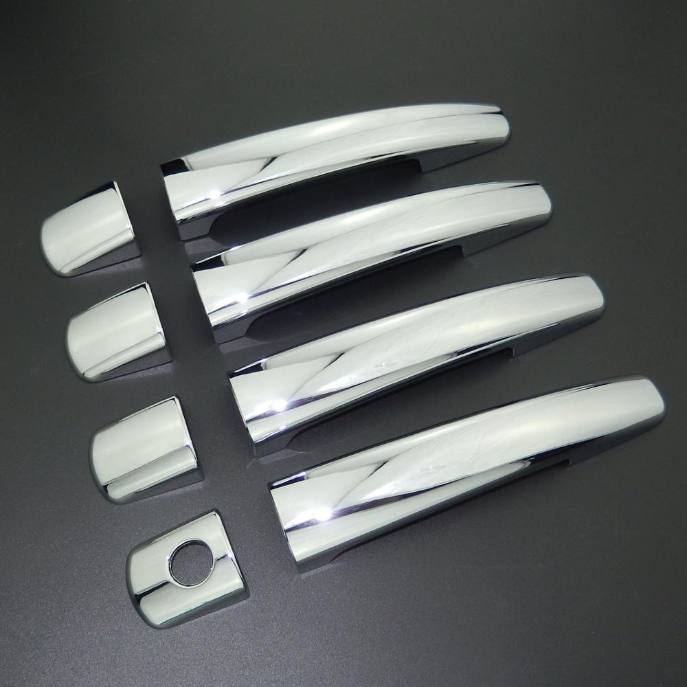 For Peugeot 207 308 407 3008 For Citroen C4 C6 Jumpy ABS Car Styling Chrome Side Door Handle Cover & Door Bowl