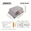 Sonuto Tent Outdoor Camping Overnight Two-bedroom Portable Thickened Field Awning Camping Equipment Family Gathering