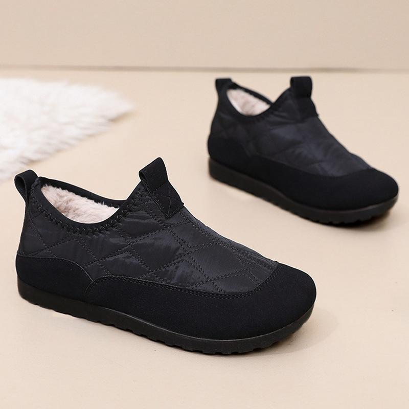 Cotton shoes women's versatile new winter velvet thickened snow boots casual warm non-slip mother cotton shoes