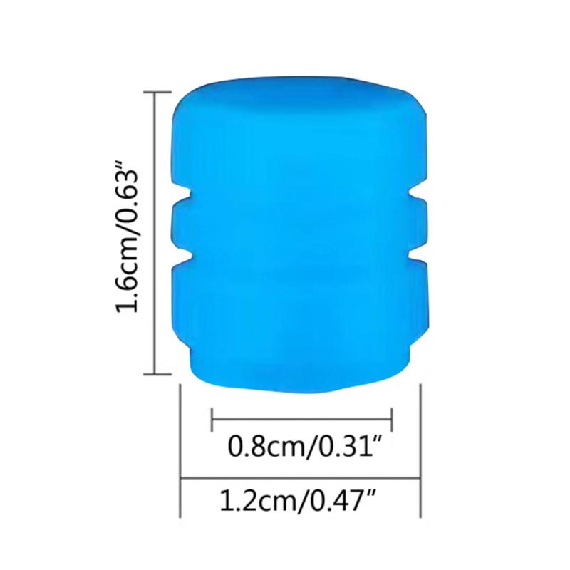 4Pcs Universal Fluorescent Car Tire Valve Caps Luminous Stem Caps ABS Dust-Proof Decorative Tires Stem Covers