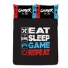 Eat Sleep Game Repeat Reversible Duvet Set