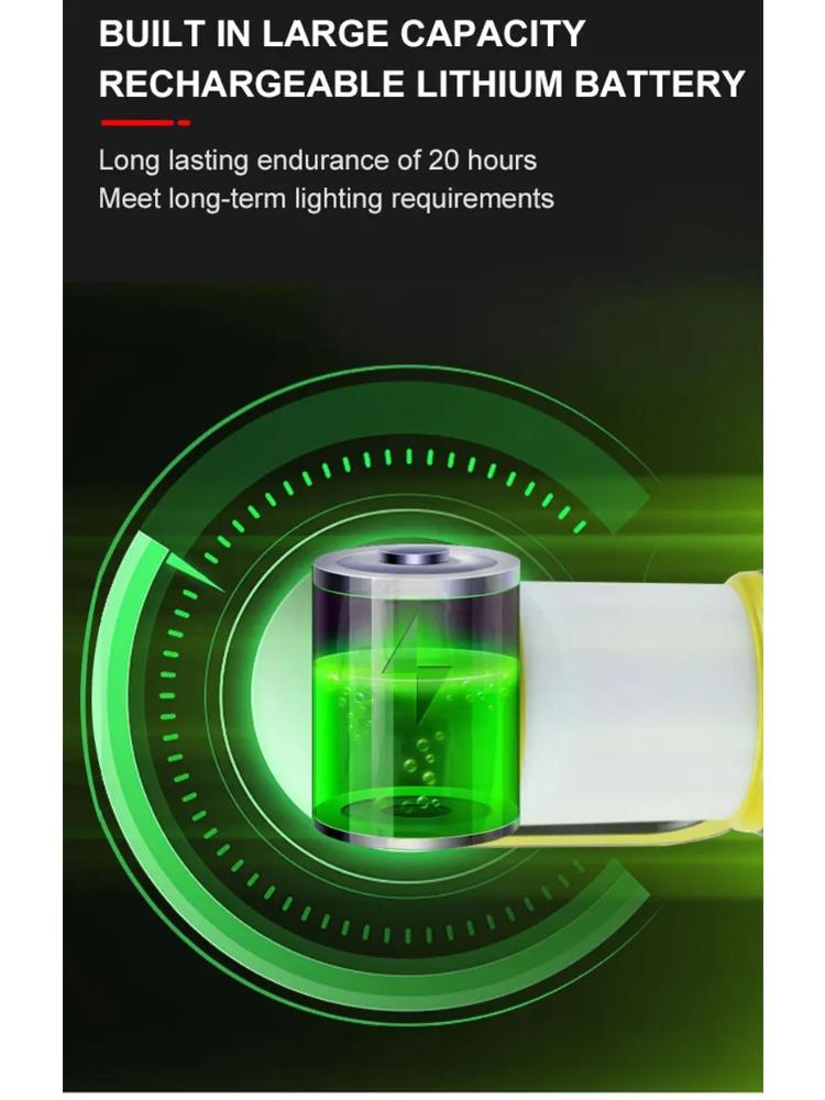 Portable Camping Lantern Lamp T6 Beads Flashlight USB Rechargeable Waterproof Emergency Outdoor Searchlight with COB Sidelight