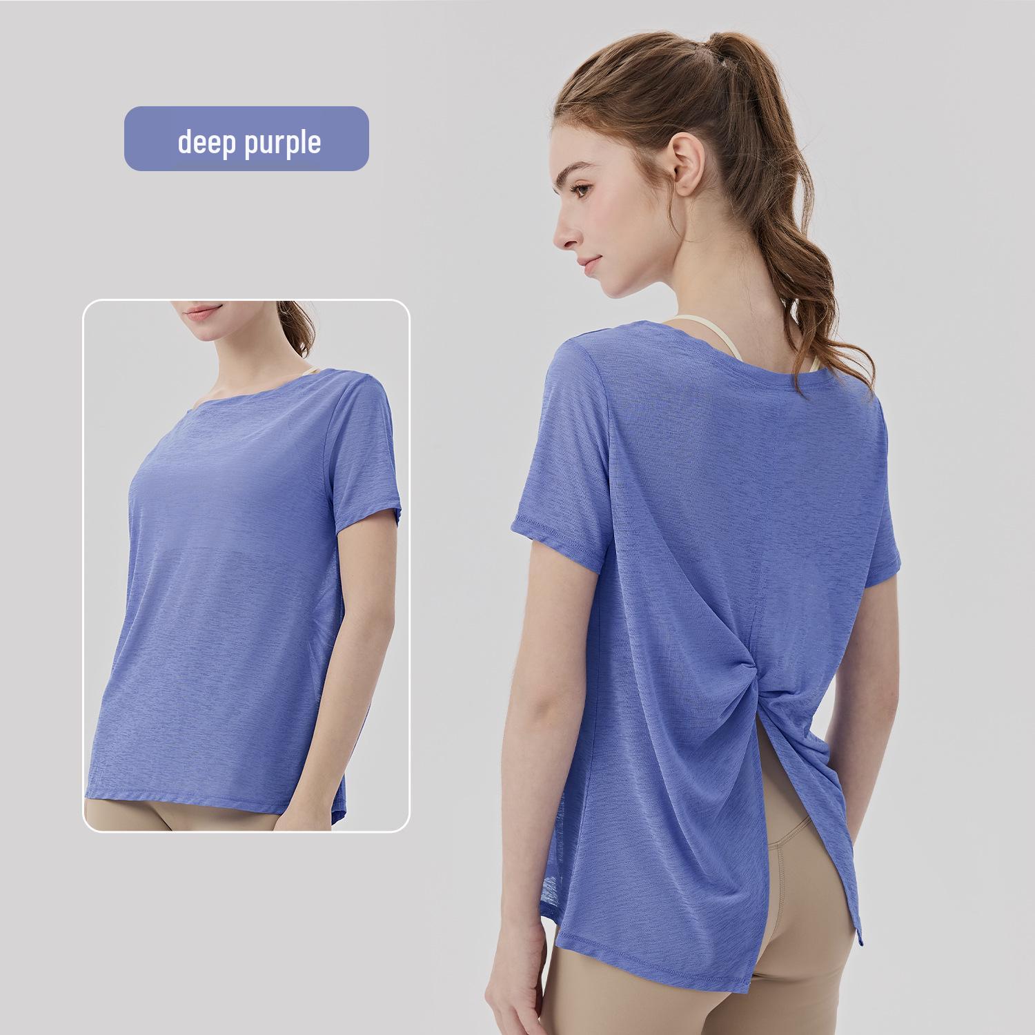 

Women s Lightweight Reversible Yoga Cover-up with Slimming Cut-out Design Medium