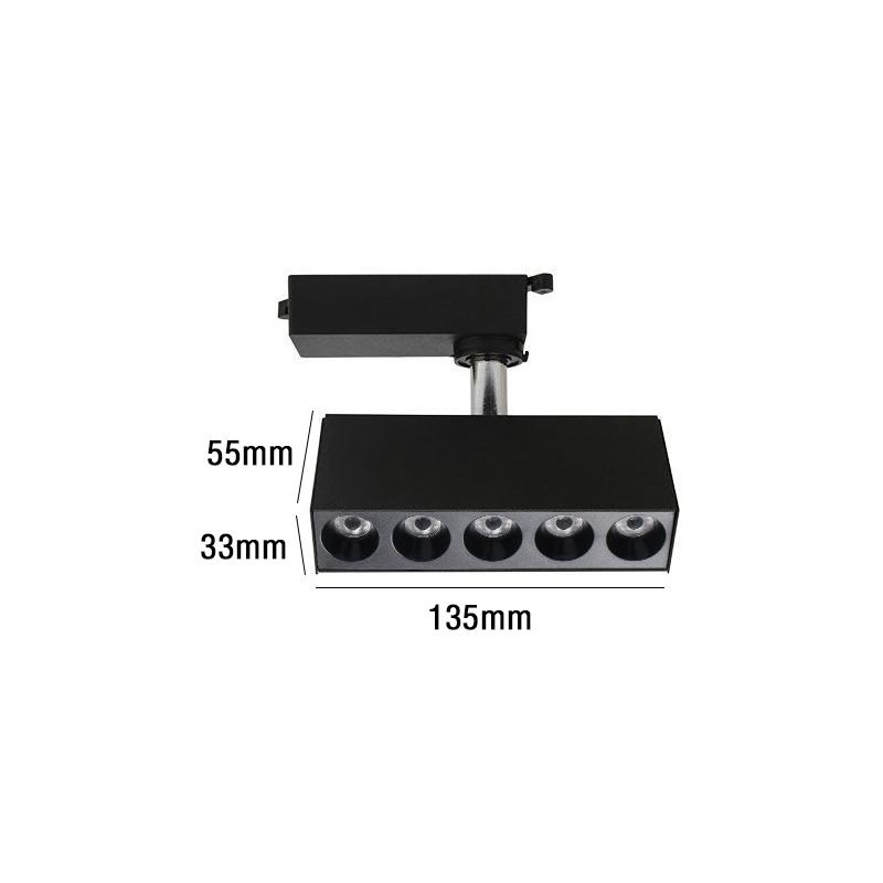 3-wire Long track lighting AC110V 220V LED Fill Light Live Linear Lamp LED Grille Guide Lamp 10W 20W 30W Floodlight Spotlight