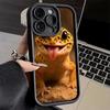 Phone Case for iPhone 17 Air 16E 15 16 Pro Max Lizards Geckos Cute Pet Cover 14 Plus 13 12 Mini Soft Shell Silicone Fundas