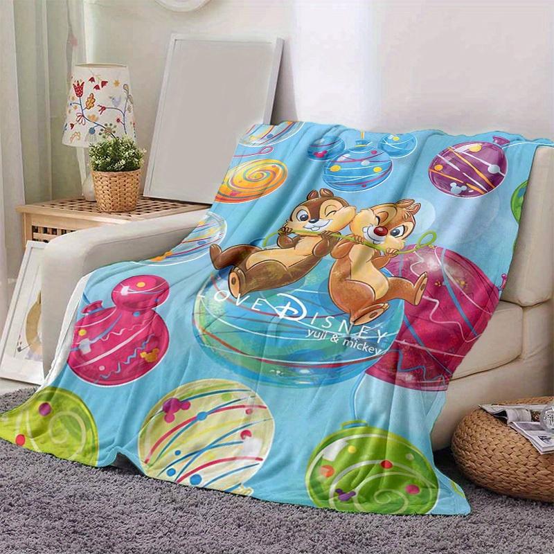 1pc, Disney Chip & Dale Balloon Adventure Love Disney Soft Throw Blanket for Home Decor, Couch Cover, Travel, Camping, Car, Beach, Office