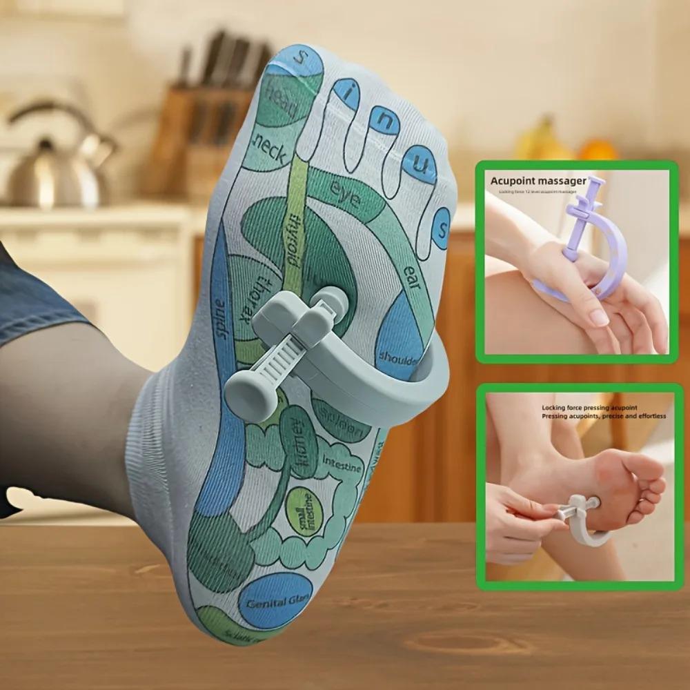 Foot Reflexology Massage Socks Massage Relieve Tired Feet Acupoint Pressure Tool Acupressure Tool Relieve Tired Foot Care Tools