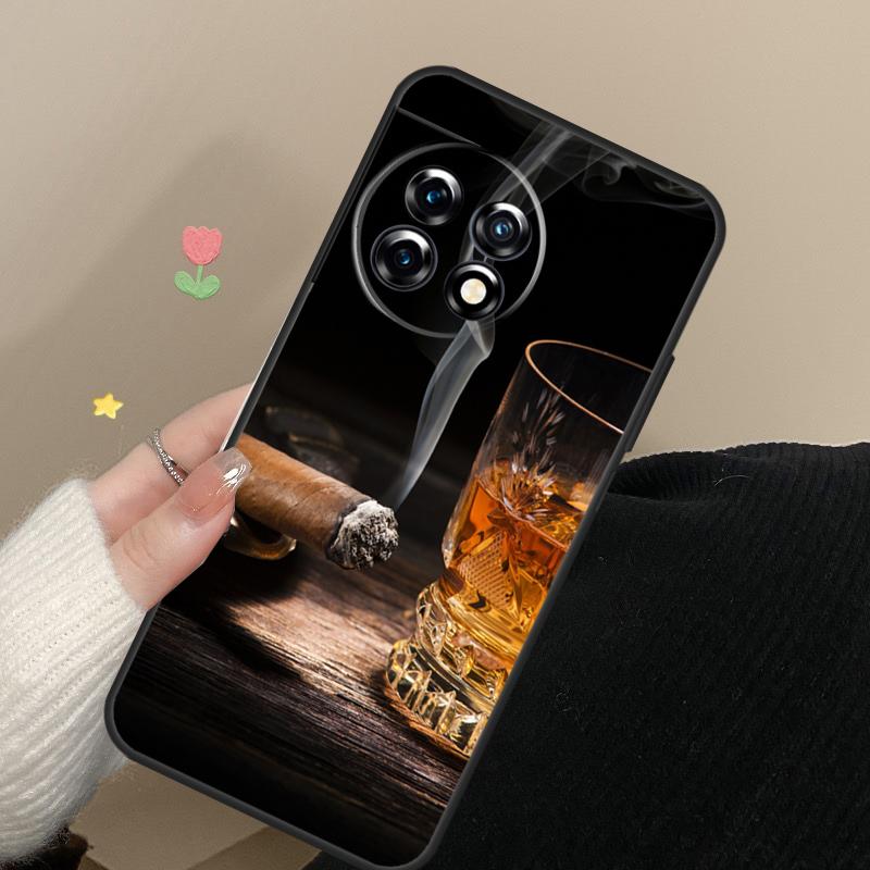 Smoking Cigar Case For OnePlus 13 15 13R 13T 12 12R 11 10 Pro 10T 8T Nord 5 CE 2 3 4 Lite N20 N30 Cover