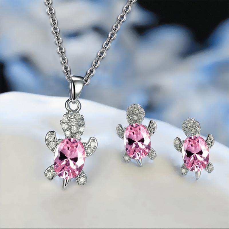 Pack of 2 Elegant chelonian Jewelry Sets for Women and Girls Alloy Craftsmanship Jewelry Collection