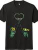 Boundary Beast Heart Graphic T-Shirt Unisex Trendy Cartoon Cultural Streetwear