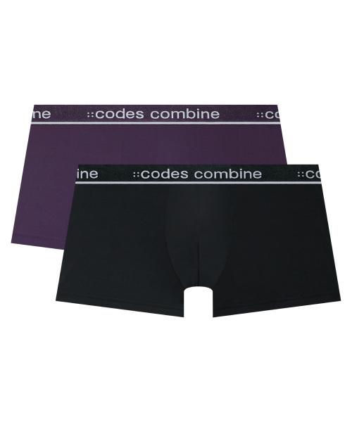 [Codes Combine Innerwear] Basic Line Point Aerocool Trunks 2PACK [Shipped from Korea] 100% Authentic 100
